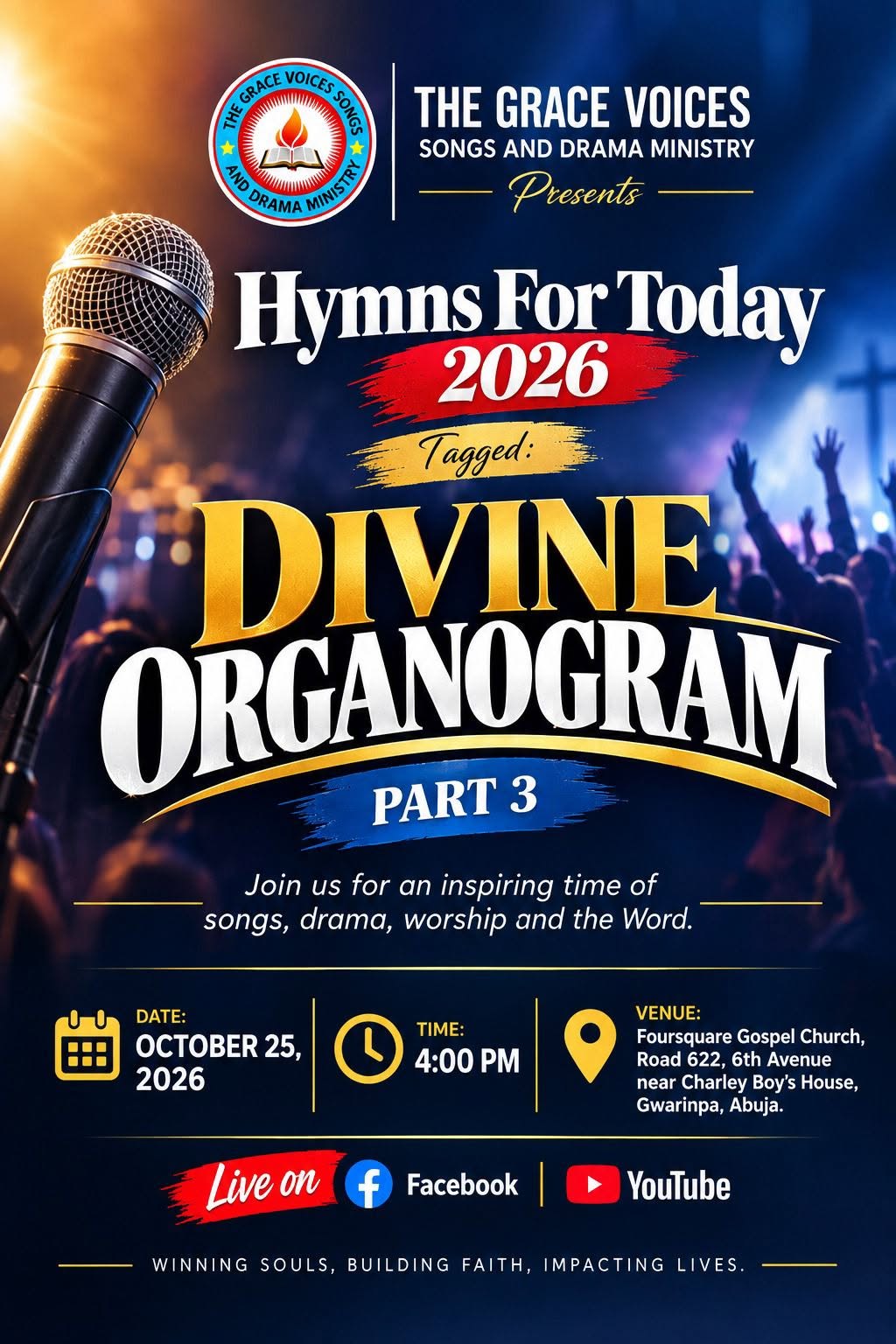 Hymns for Today event flyer